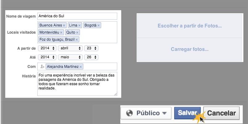 Preencha as informações necessárias para adicionar seu evento.