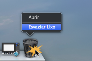 Esvaziar o Lixo no Mac OS X