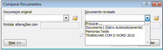 Comparar os documentos