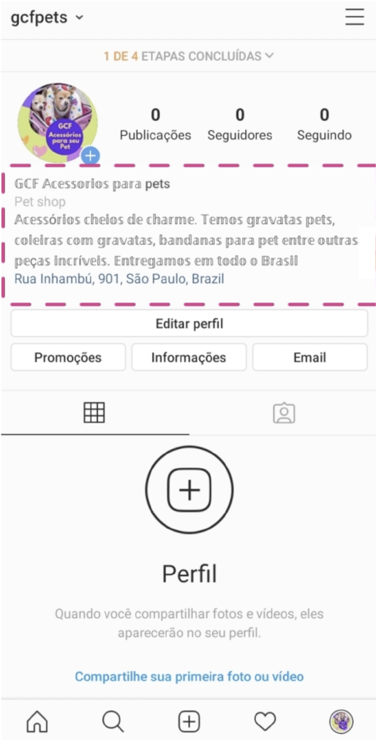 imagem 7 - como completar a bio do seu perfil do Instagram