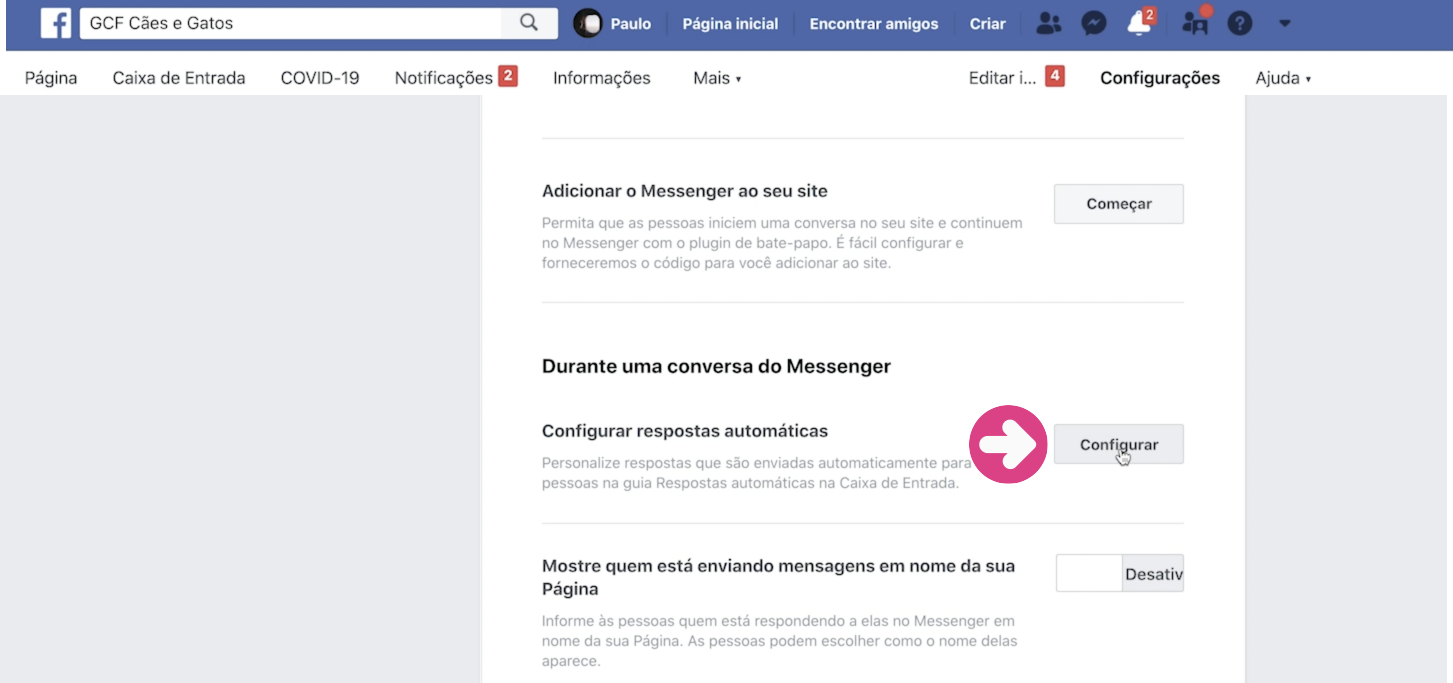 imagem4 como configurar respostas automáticas na sua página do Facebook